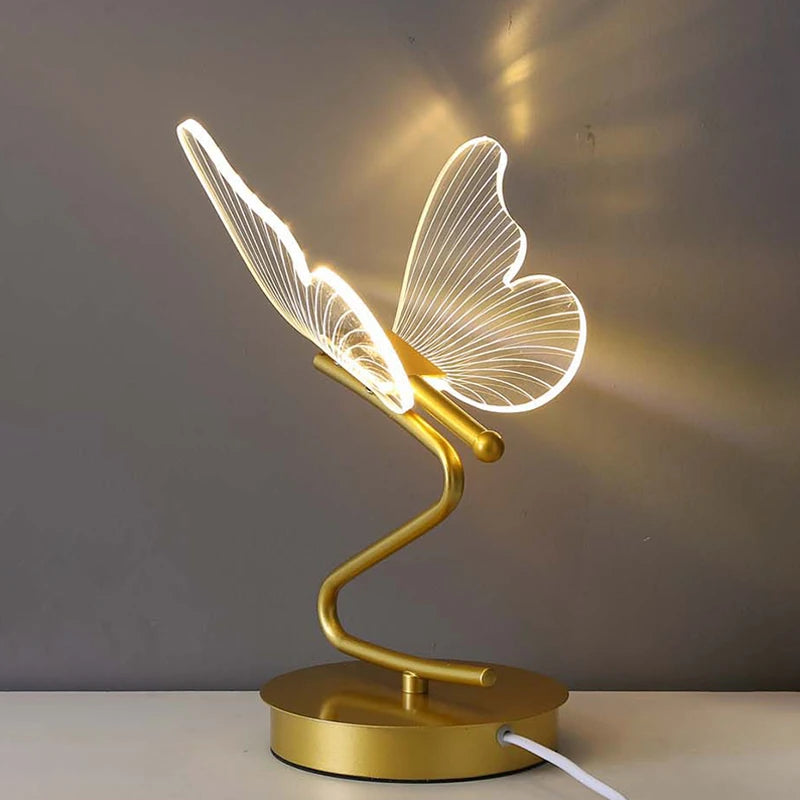 Luxury Butterfly Table Lamp – Elegant LED Mood Lighting for Home & Office | Kalsten