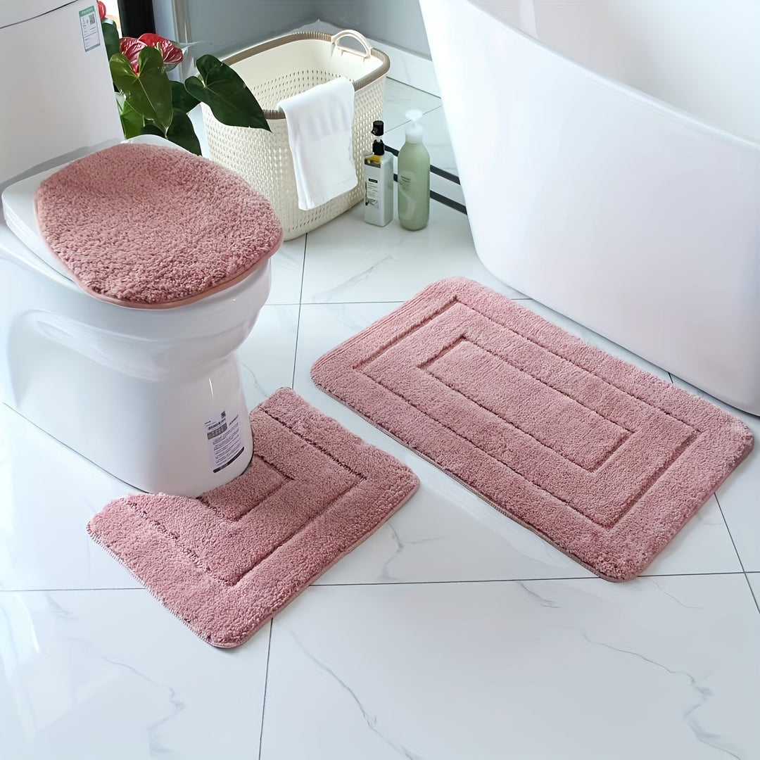 Noxord | SoftStep Luxe Bath Mat Set – Non-Slip, Quick-Drying and Washable