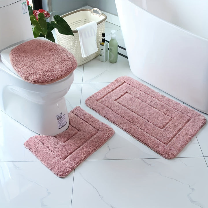 Noxord | SoftStep Luxe Bath Mat Set – Non-Slip, Quick-Drying and Washable