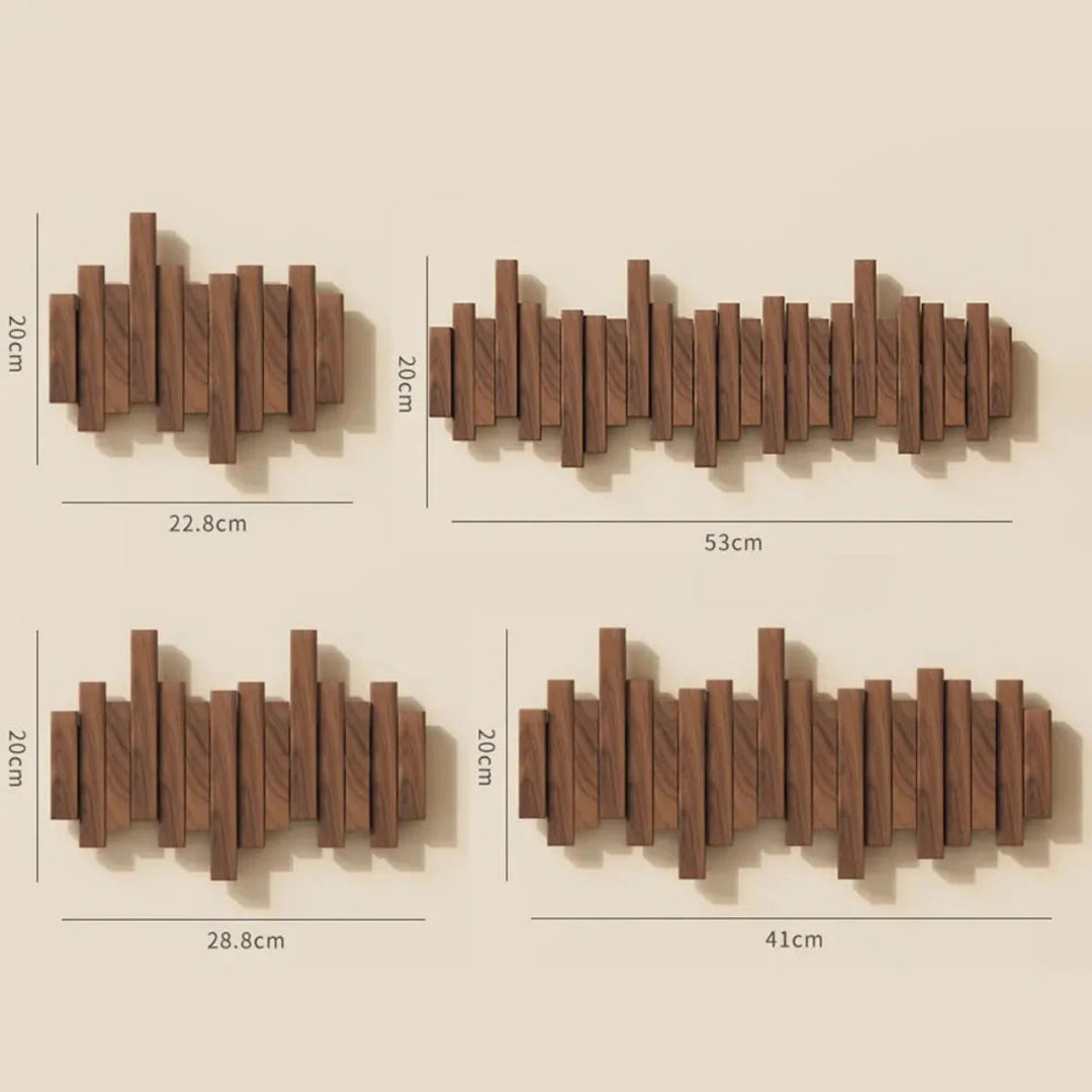 Kalsten | Piano Coat Rack | Walnut or Beech Wood for Coats