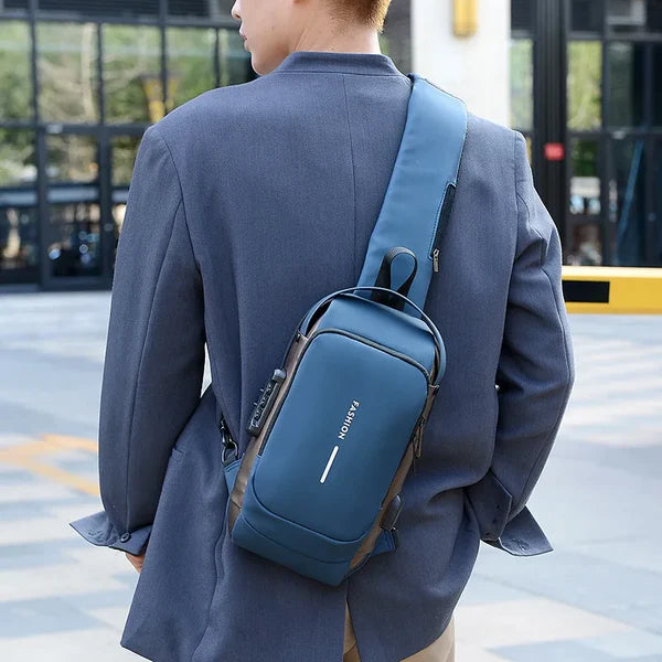 Security backpack with hidden zippers | Kalsten