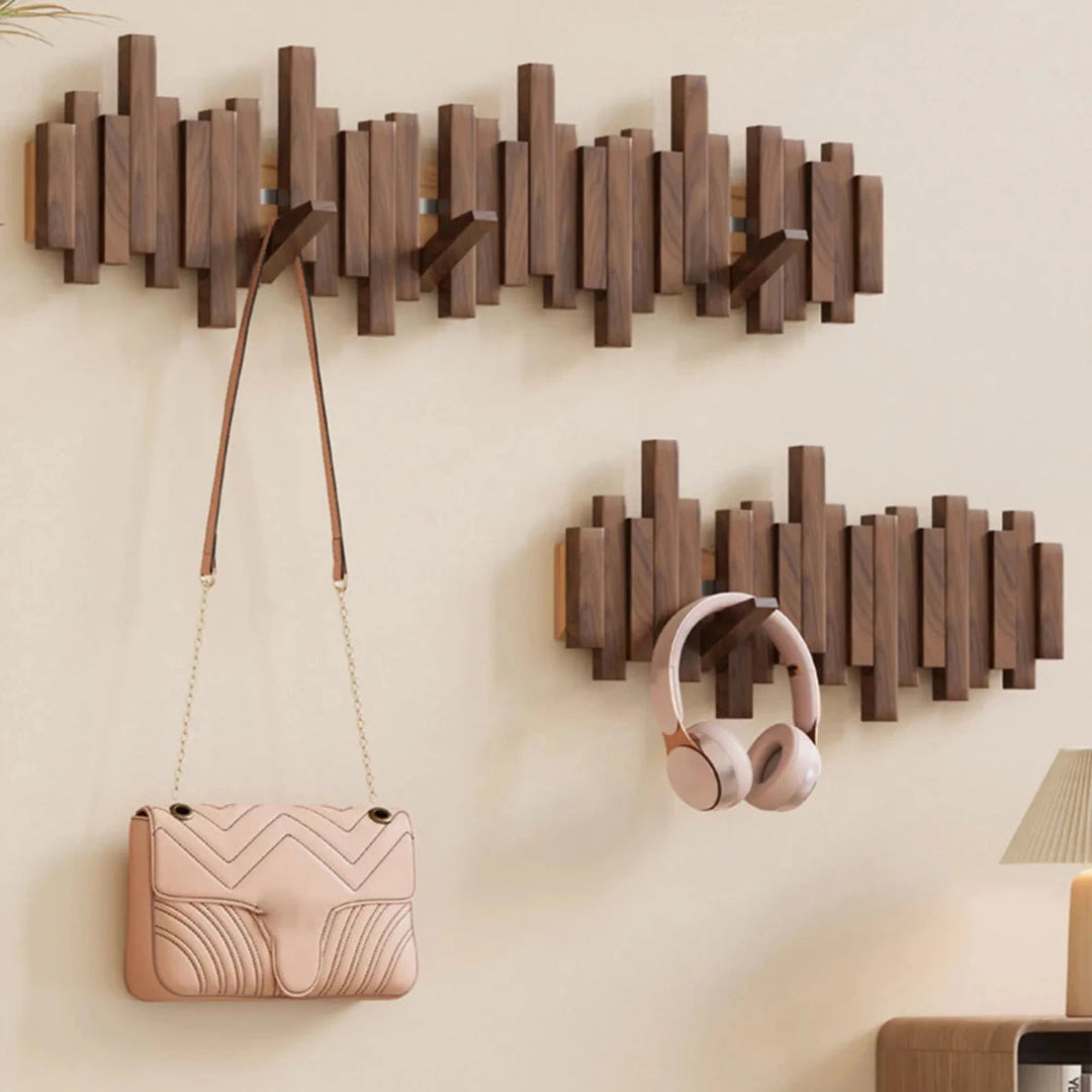 PianoWood Wall Coat Rack – Wooden Piano Key Coat Rack made of Walnut or Beech Wood | Kalsten