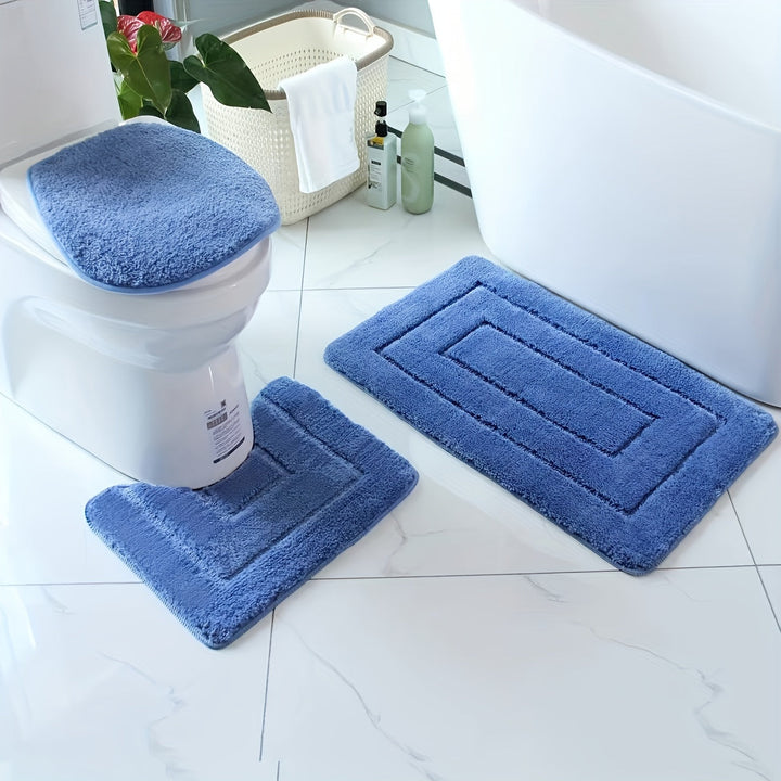 Noxord | SoftStep Luxe Bath Mat Set – Non-Slip, Quick-Drying and Washable