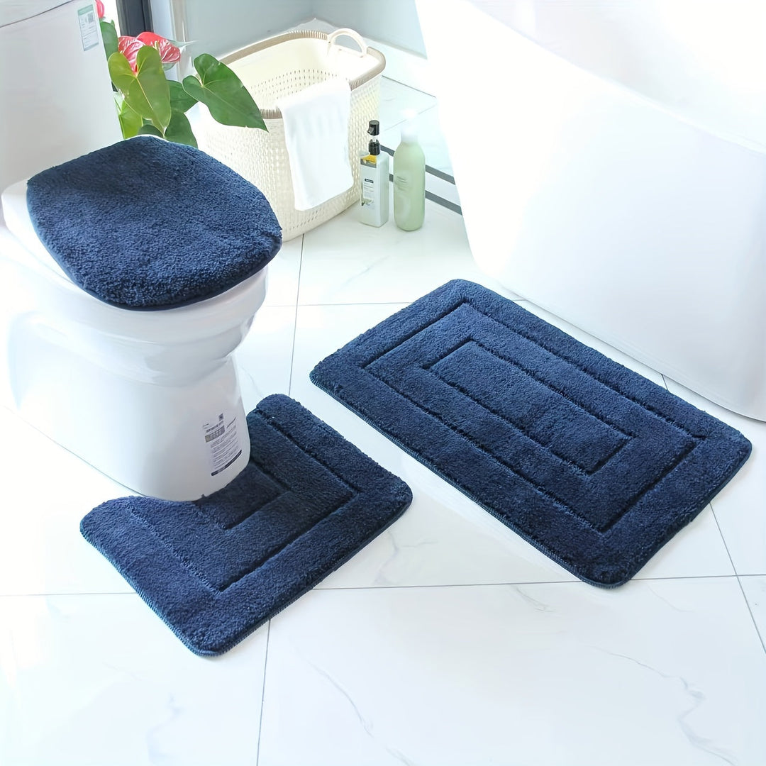 Noxord | SoftStep Luxe Bath Mat Set – Non-Slip, Quick-Drying and Washable