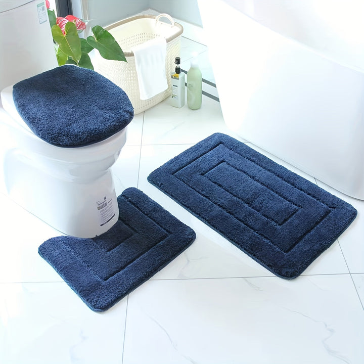 Noxord | SoftStep Luxe Bath Mat Set – Non-Slip, Quick-Drying and Washable