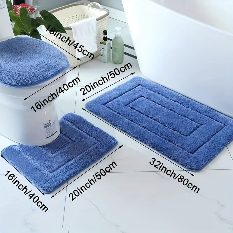 Noxord | SoftStep Luxe Bath Mat Set – Non-Slip, Quick-Drying and Washable