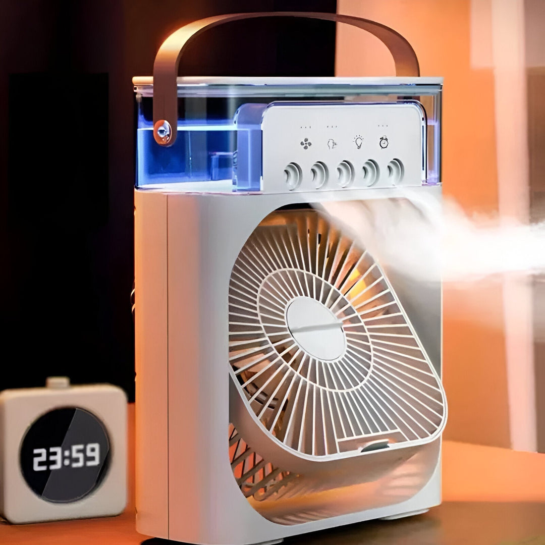 3-in-1 Air Cooler Humidifier | Portable, Adjustable Fan Speeds & Ideal for Bedrooms, Offices & Small Spaces | Kalsten