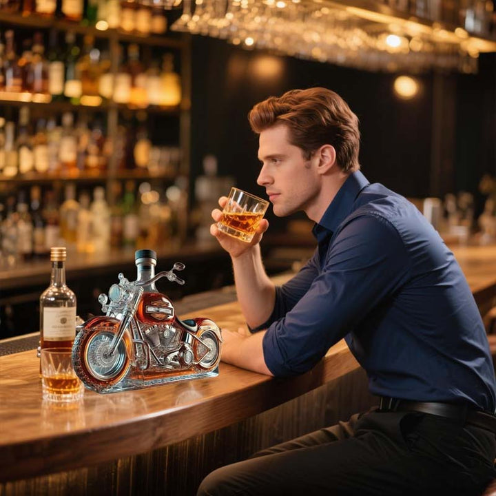 Kalsten | Harley Motorcycle Shaped Whiskey Decanter for Home Bar