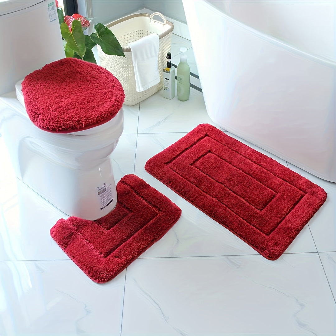 Noxord | SoftStep Luxe Bath Mat Set – Non-Slip, Quick-Drying and Washable