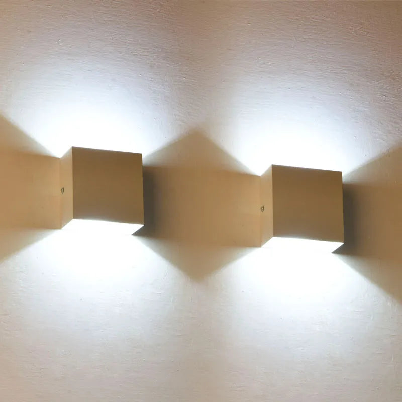 Black Aluminum Outdoor LED Wall Fixture Noxord