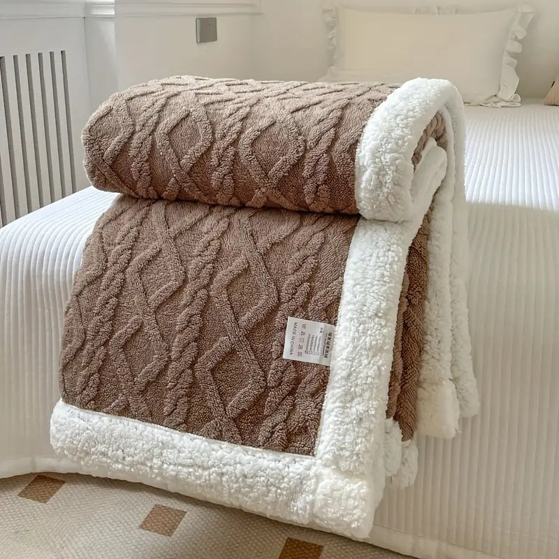 Reversible Sherpa Fleece Blanket, Soft and Cozy for Year-Round Comfort, 50 x 60 – Lightweight and Machine Washable 5