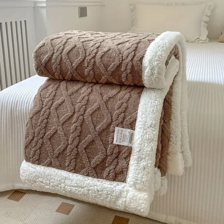 Reversible Sherpa Fleece Blanket, Soft and Cozy for Year-Round Comfort, 50 x 60 – Lightweight and Machine Washable 5