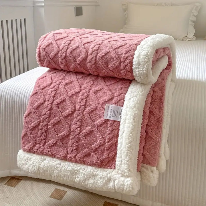 Reversible Sherpa Fleece Bedspread