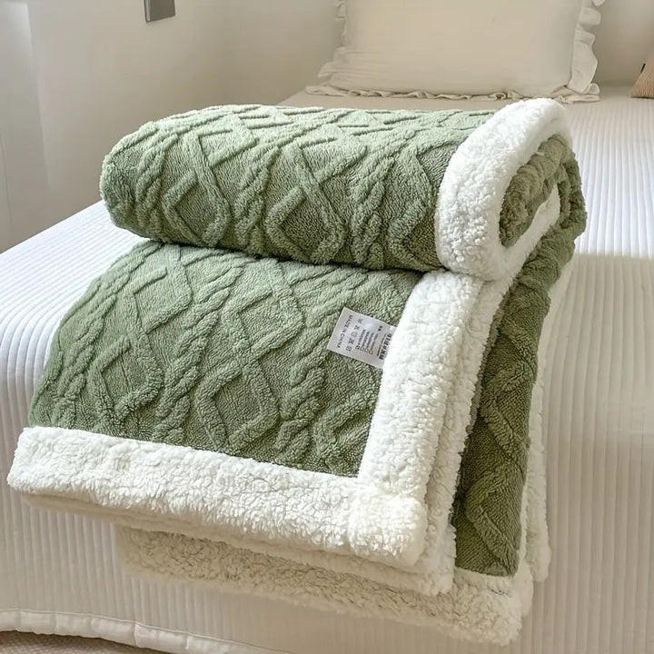 Variant image for Reversible Sherpa Fleece Blanket, Soft and Cozy for Year-Round Comfort, 50 x 60 – Lightweight and Machine Washable-8