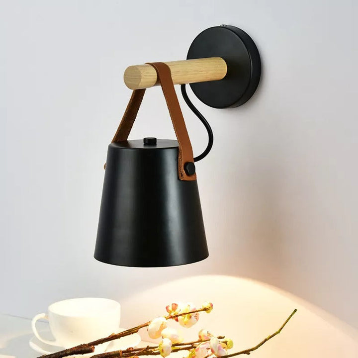 Nordic Style Wood Elegant Wall Lamp | Kalsten