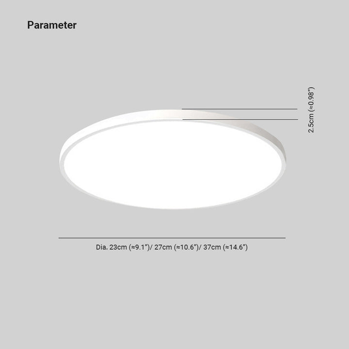 Modern Round Metal LED Ceiling Light Noxord