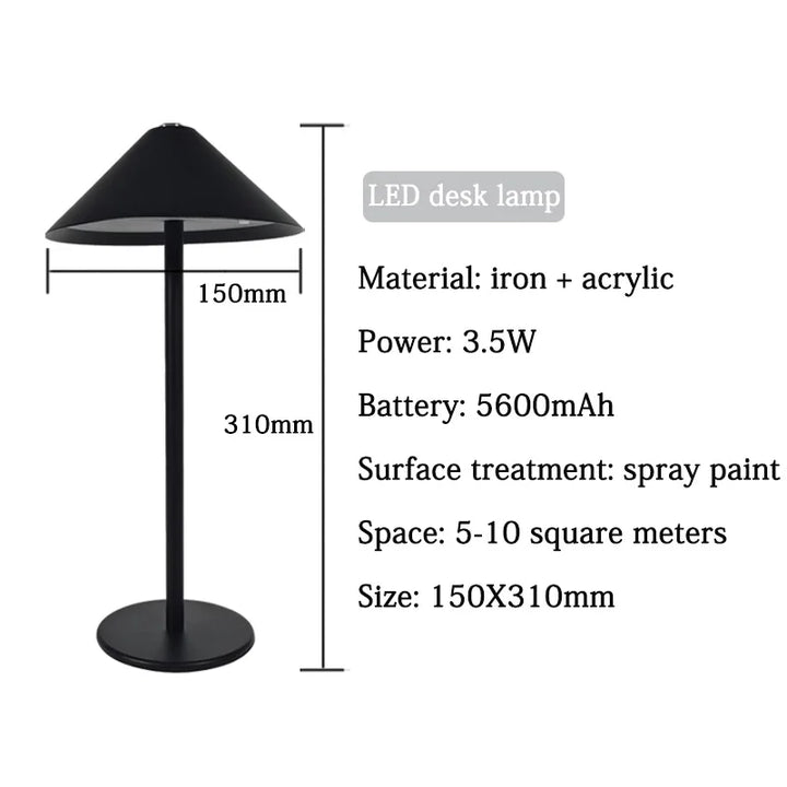 Elegant Wireless Desk Lamp with Adjustable Lighting and Luxury Design Kalsten