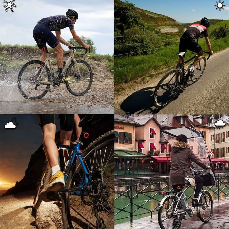 Kalsten | Smart Bicycle Taillight with Brake Detection – USB Rechargeable & IPX6 Waterproof