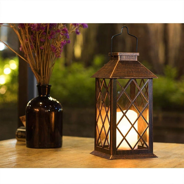 Retro Waterproof LED Bronze Antique Outdoor Lanterns Solar Lights Lamp | Kalsten