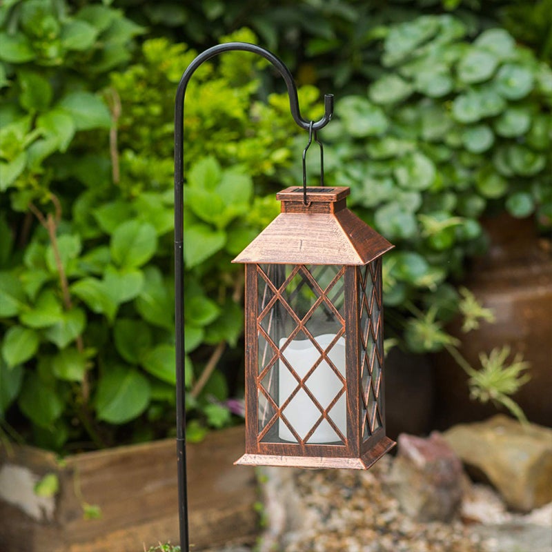 Retro Waterproof LED Bronze Antique Outdoor Lanterns Solar Lights Lamp | Kalsten