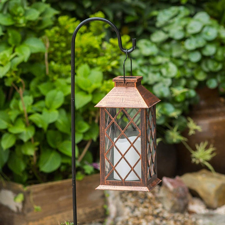 Retro Waterproof LED Bronze Antique Outdoor Lanterns Solar Lights Lamp | Kalsten