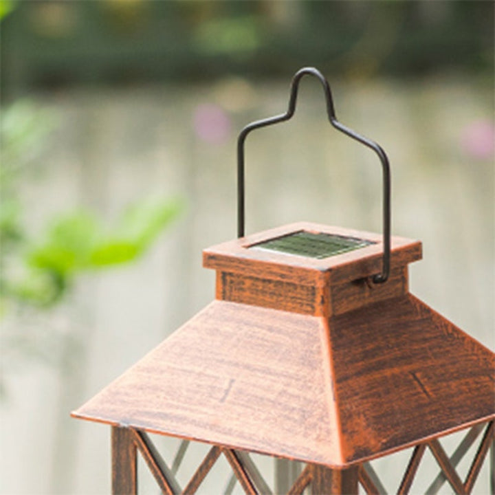 Retro Waterproof LED Bronze Antique Outdoor Lanterns Solar Lights Lamp | Kalsten