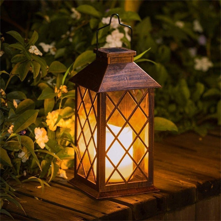 Retro Waterproof LED Bronze Antique Outdoor Lanterns Solar Lights Lamp | Kalsten