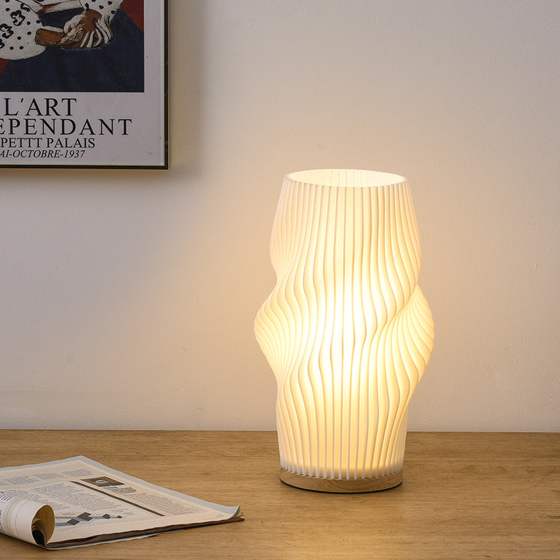Frenchlight Table Lamp - Elegant Pleated Table Lamp in French Cream for Atmospheric Spaces Kalsten