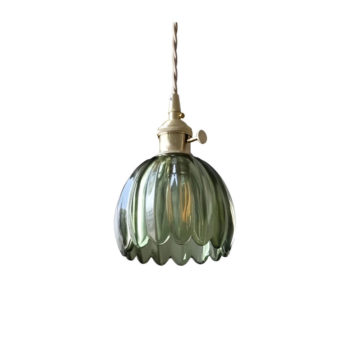 Hanging light with flower glass – Japanese design for cozy spaces | Kalsten
