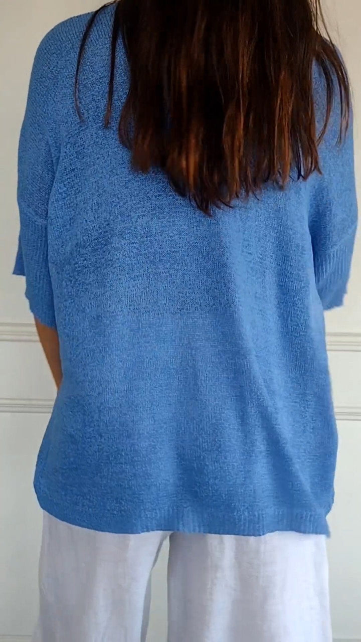 Kalsten | Smoothly knitted Sanbergs with V-neck