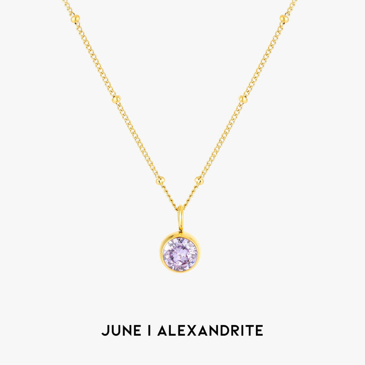 Birthstone Pendant Necklace