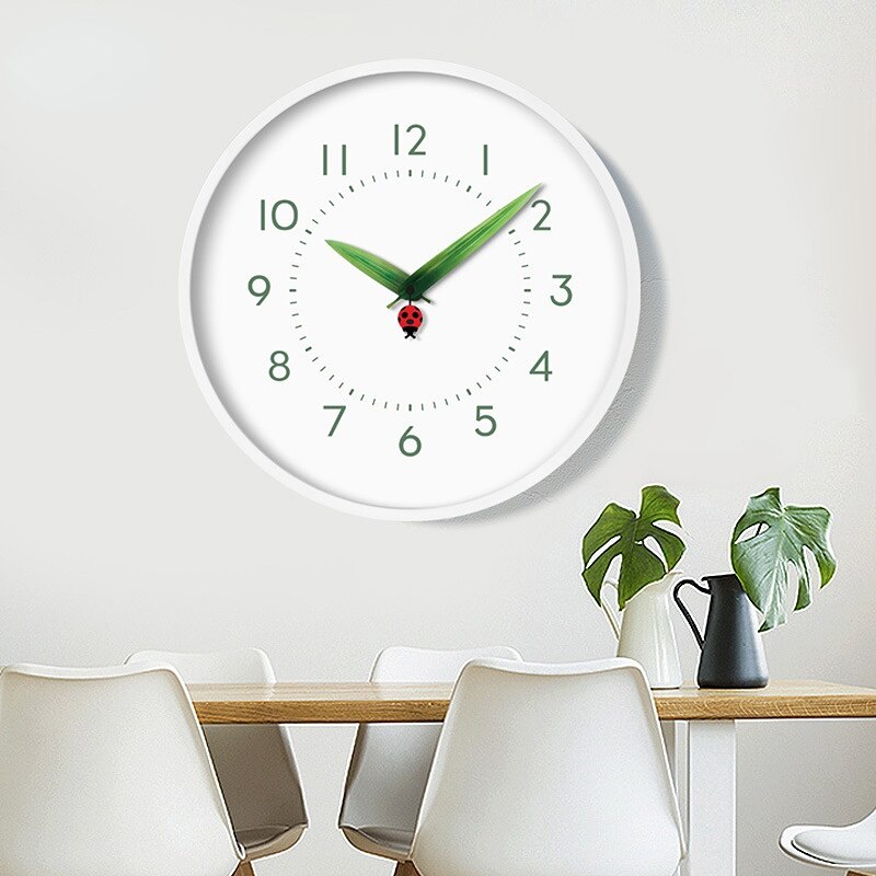 Kalsten | Timeless Perch Clock - Chic Natural Time Clock with Bird and Flowers