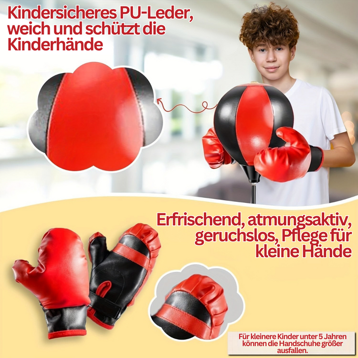 Kalsten | BoksFun JuniorSet – Adjustable Punching Bag with Gloves for Children