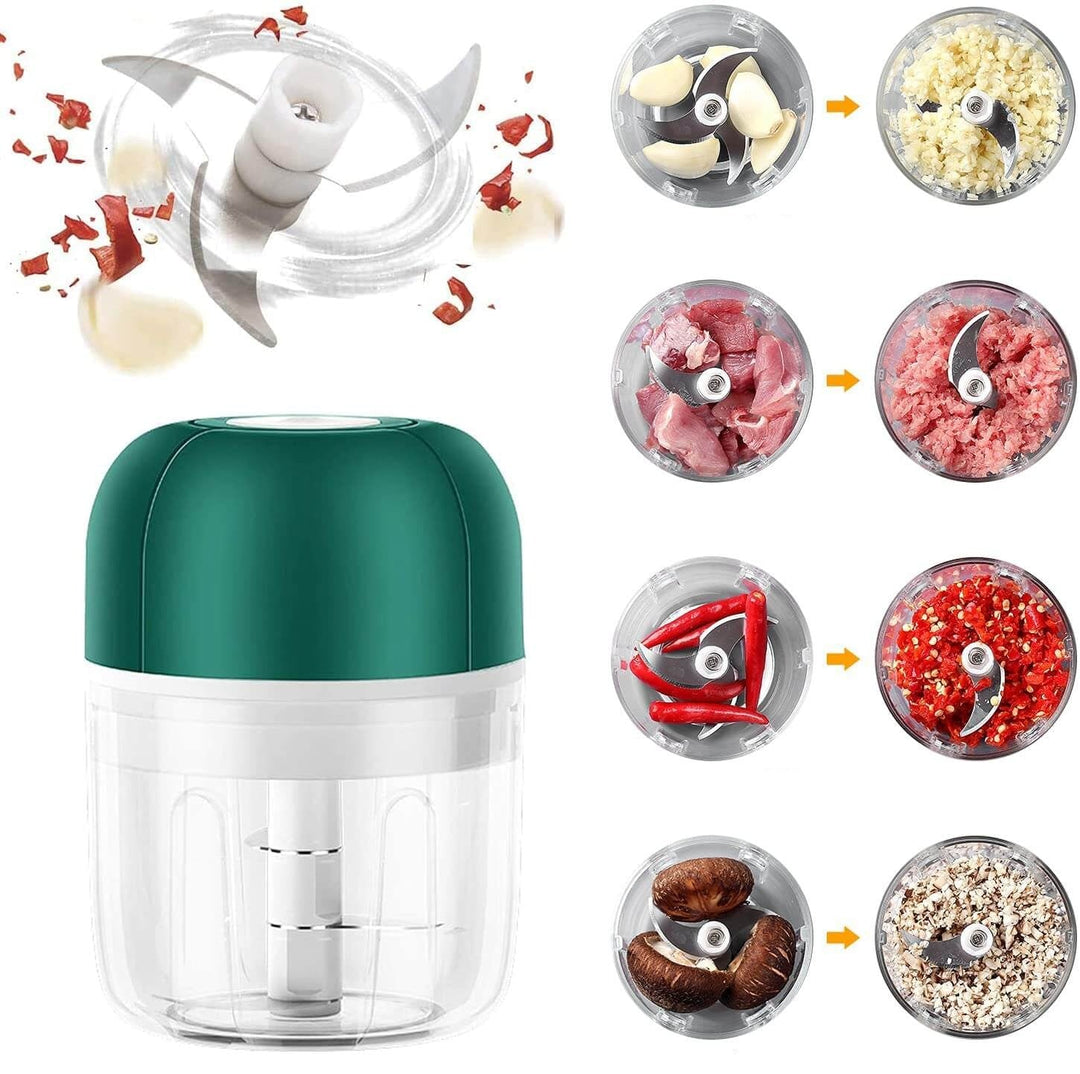ChopEase Electric Garlic Press – USB Rechargeable – Compact & Powerful – 250ml | Kalsten