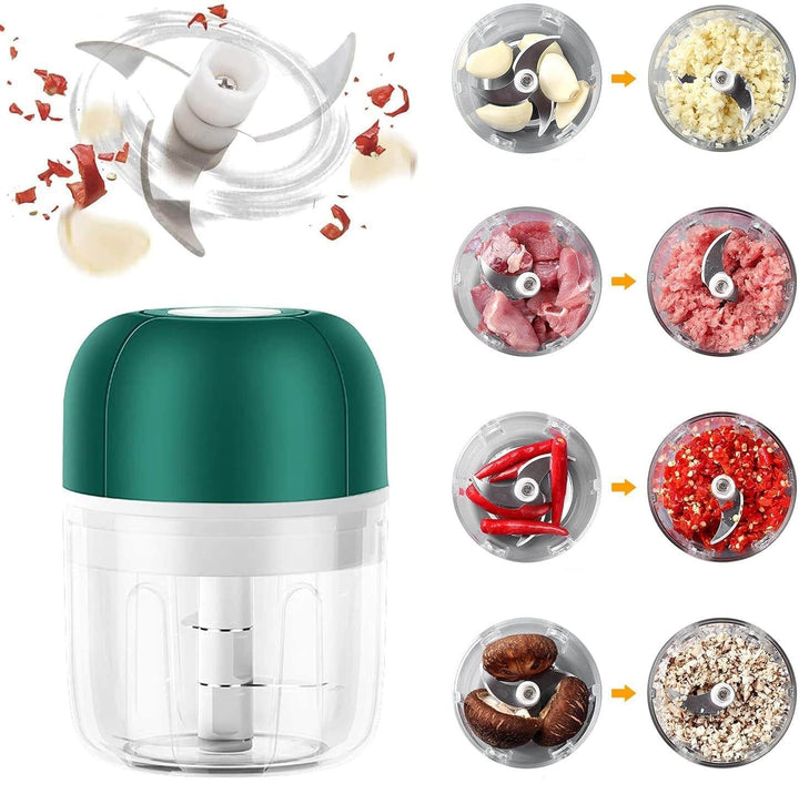ChopEase Electric Garlic Press – USB Rechargeable – Compact & Powerful – 250ml | Kalsten