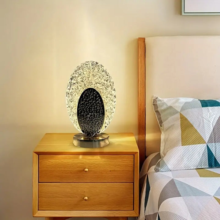 Plumalux Table Lamp Peacock Design | Cordless & USB rechargeable | Dimmable LED light | 22×13.5 cm | ABS housing | Kalsten