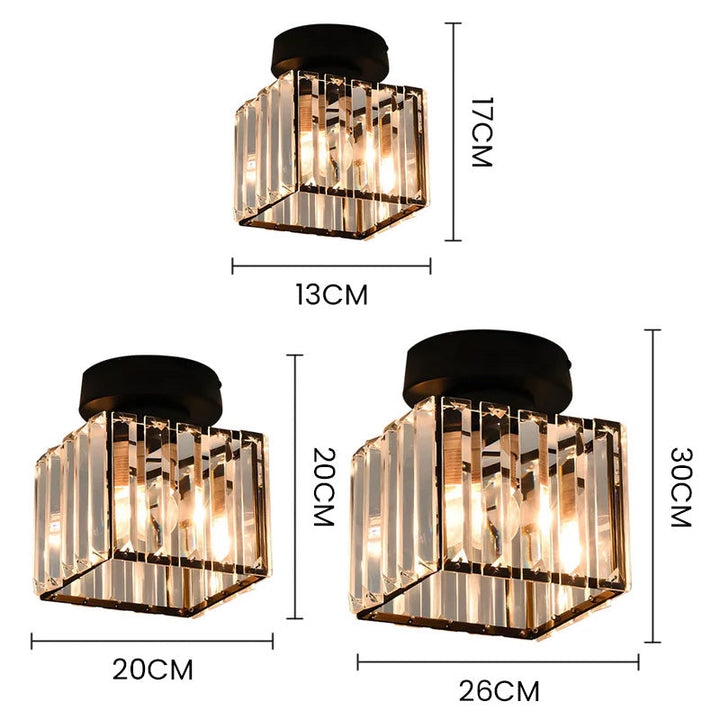 Crystal Glass Modern Ceiling Lamp Noxord