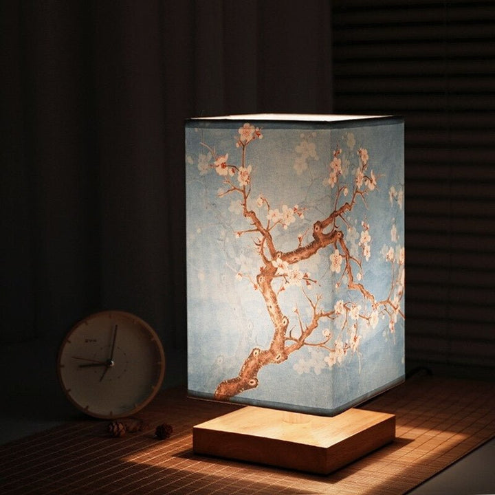 Kyomi Japanese-Scandinavian Table Lamp – Minimalist Wooden Accent Light | Kalsten