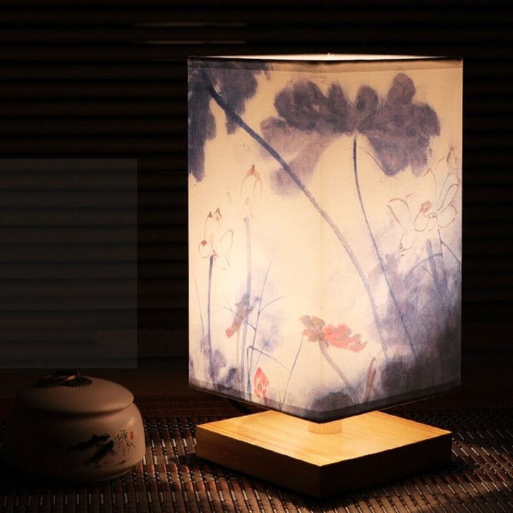 Japanese Scandinavian Style Nightstand Lamp for Ambient Lighting