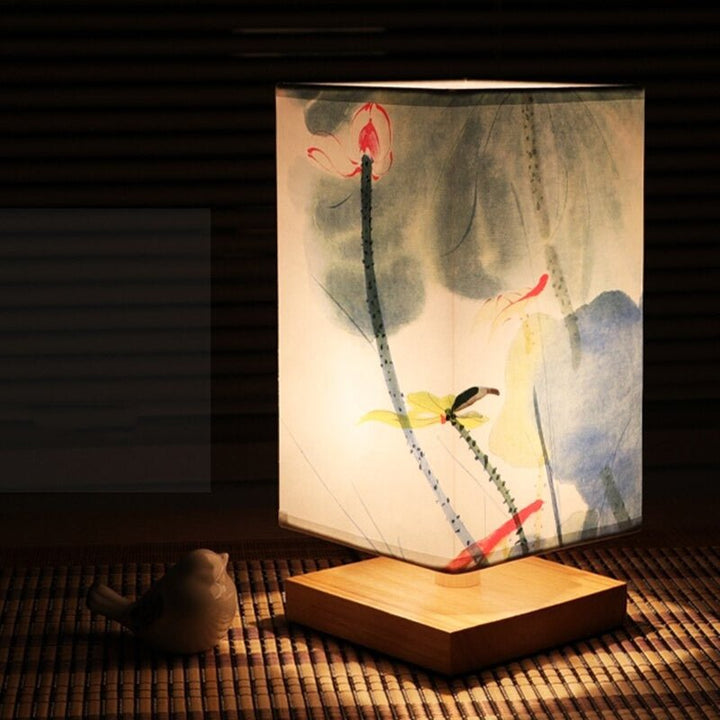 Japanese Scandinavian Style Nightstand Lamp for Ambient Lighting