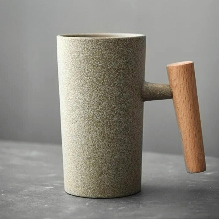 Kalsten | LATTECRAFT – Nordic Earth Latte Cups Handmade Ceramic Coffee Mugs with Ergonomic Grip