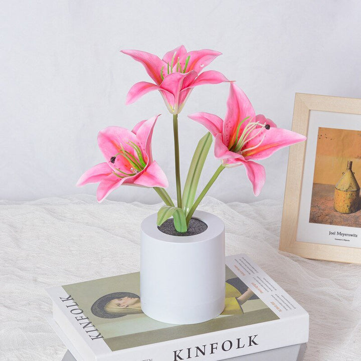 LED Flower Night Light Lily Table Flower Lamp | Noxord