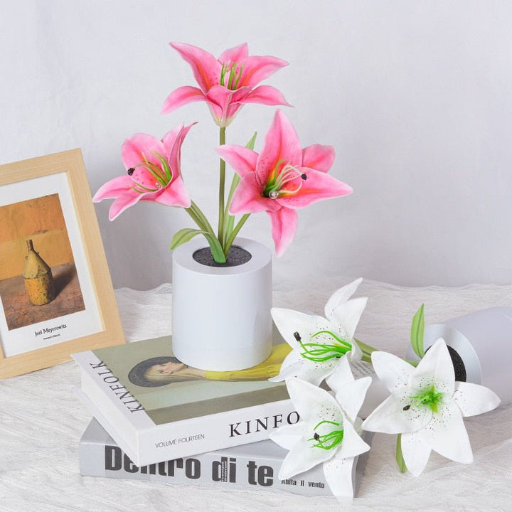 LED Flower Night Light Lily Table Flower Lamp | Noxord