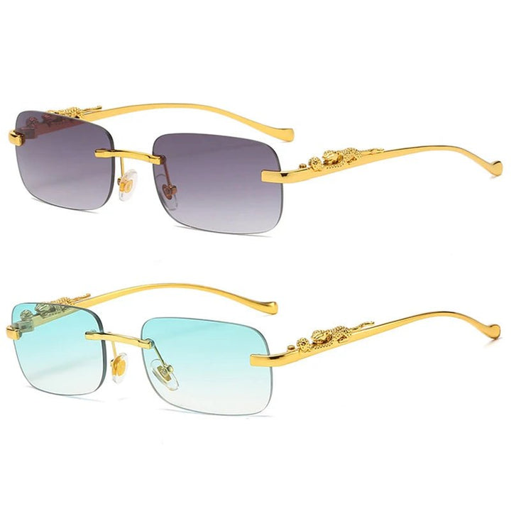 Kalsten | LEOPARDVIEW – Stylish Rimless Sunglasses with UV400 Protection