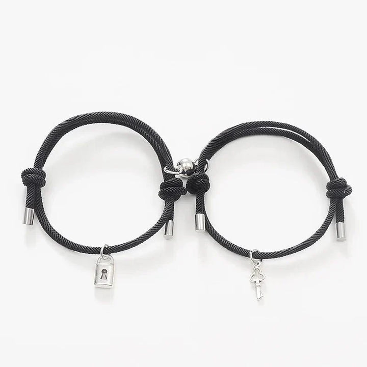 Kalsten | Lock and Key Magnetic Rope Bracelet Set