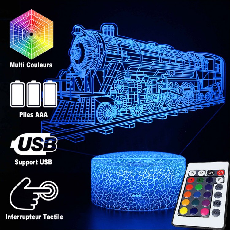 3D Lamp Locomotive Vintage | Kalsten
