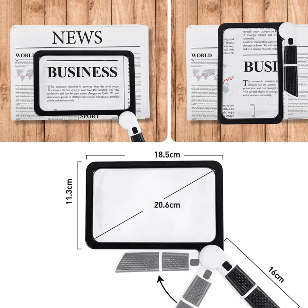 Kalsten | Page-Filling Magnifying Glass – Large magnifying glass for reading and inspection