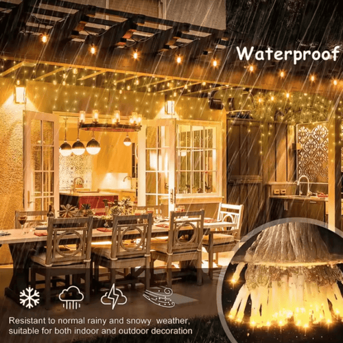 LUMICURTAIN Outdoor LED Garden Curtain Lights