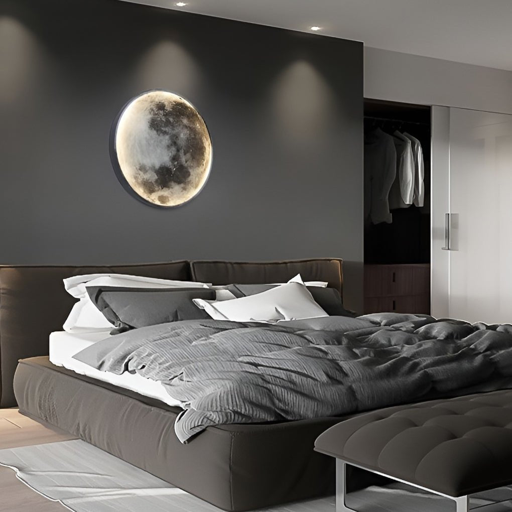 Lunar Moon Dimmable LED Modern Wall Lamp Wall Sconces Lighting Wall Lights | Noxord