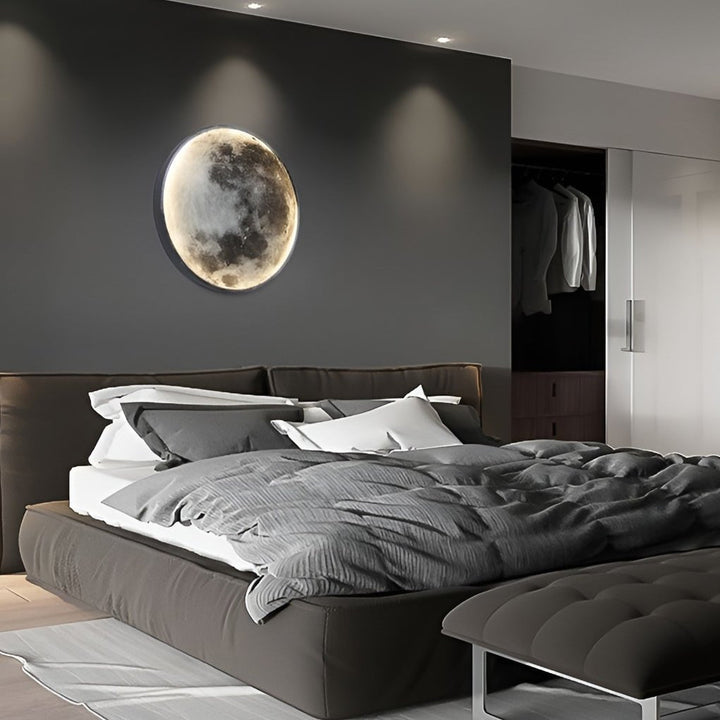 Lunar Moon Dimmable LED Modern Wall Lamp Wall Sconces Lighting Wall Lights | Noxord